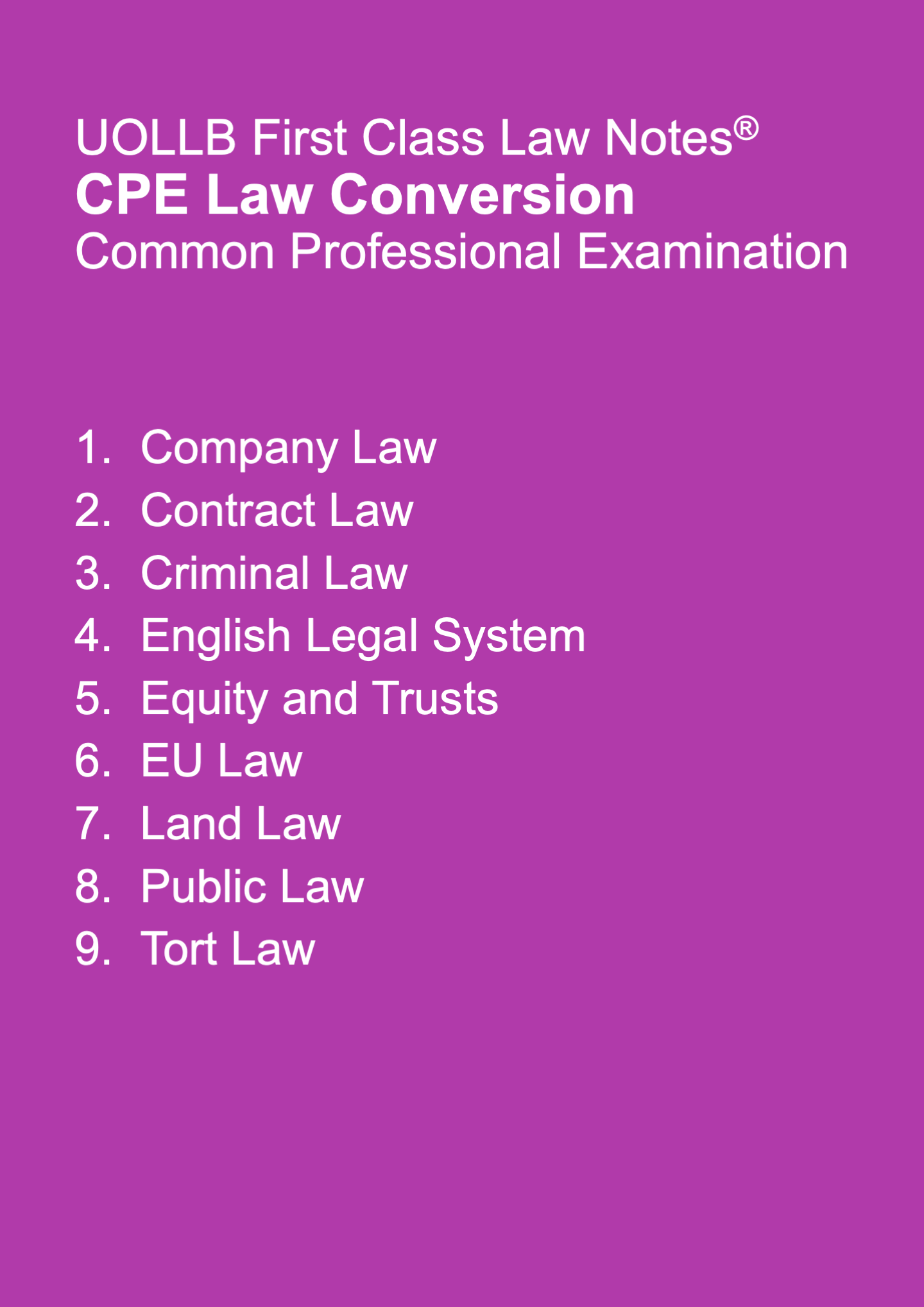 CPE Common Professional Examination