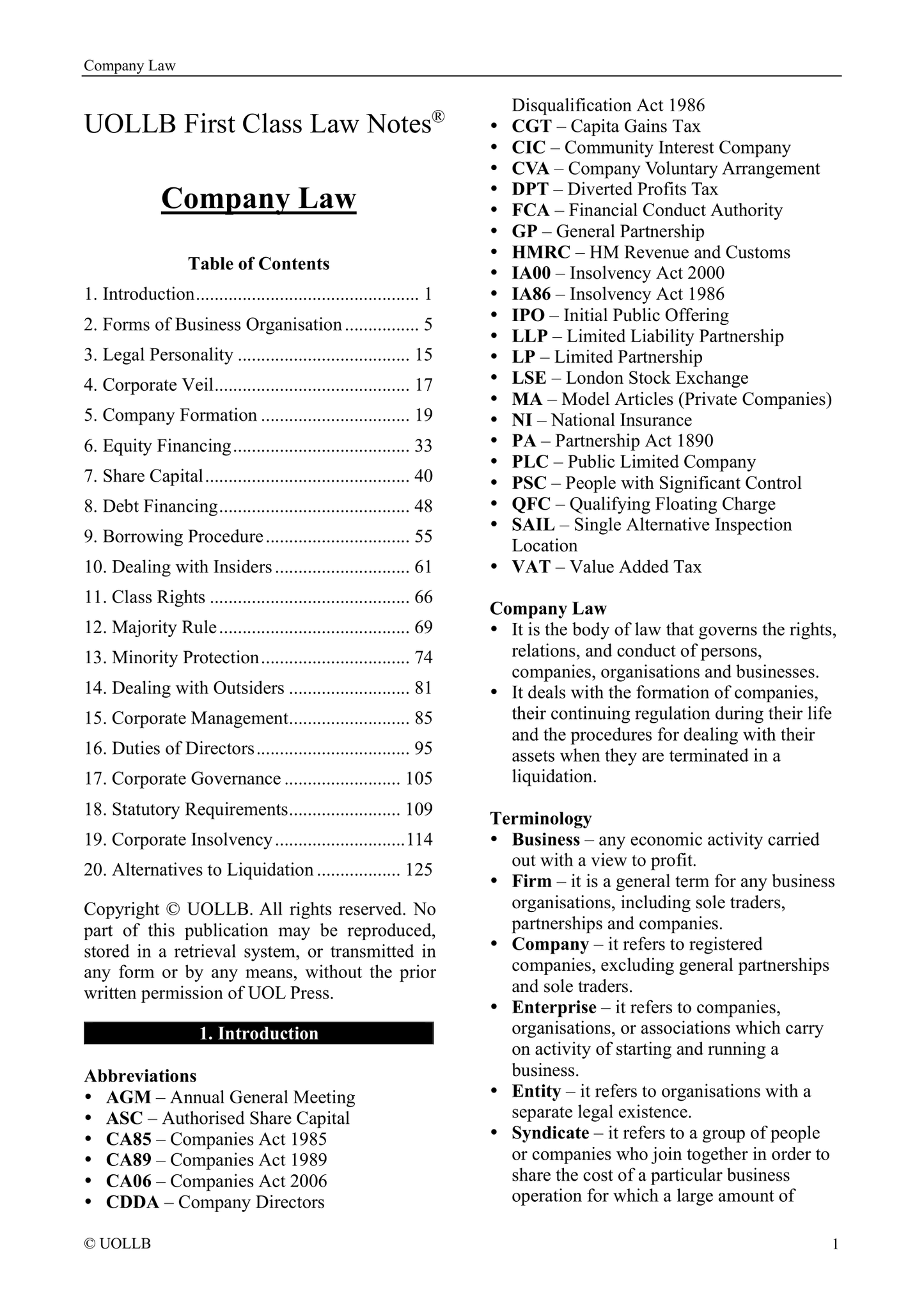 Company Law
