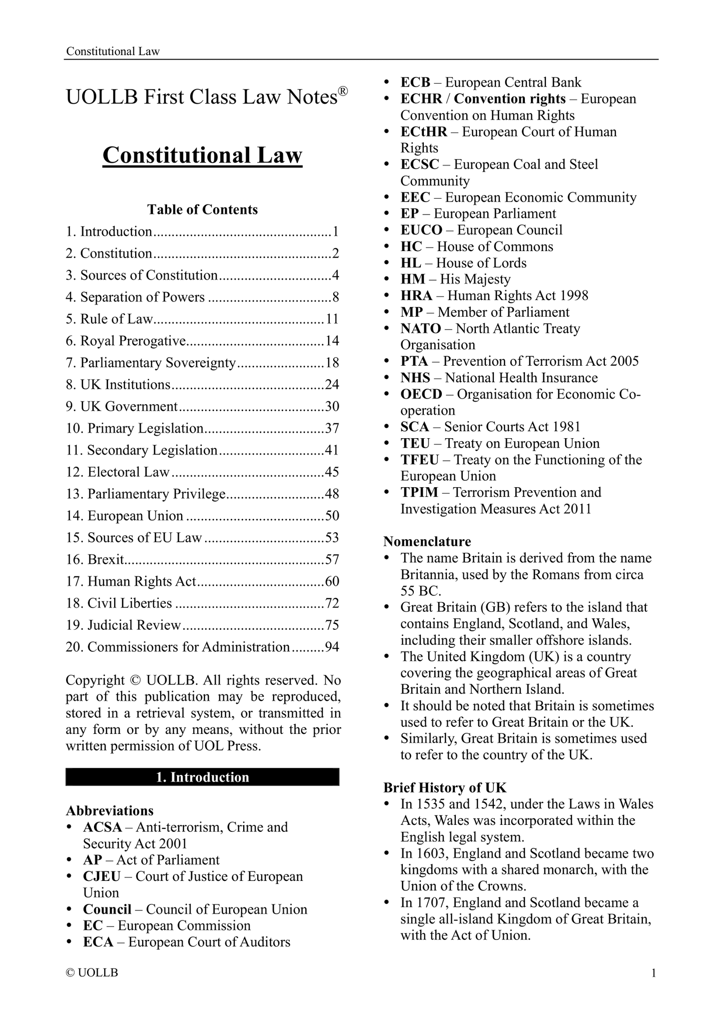 Constitutional Law