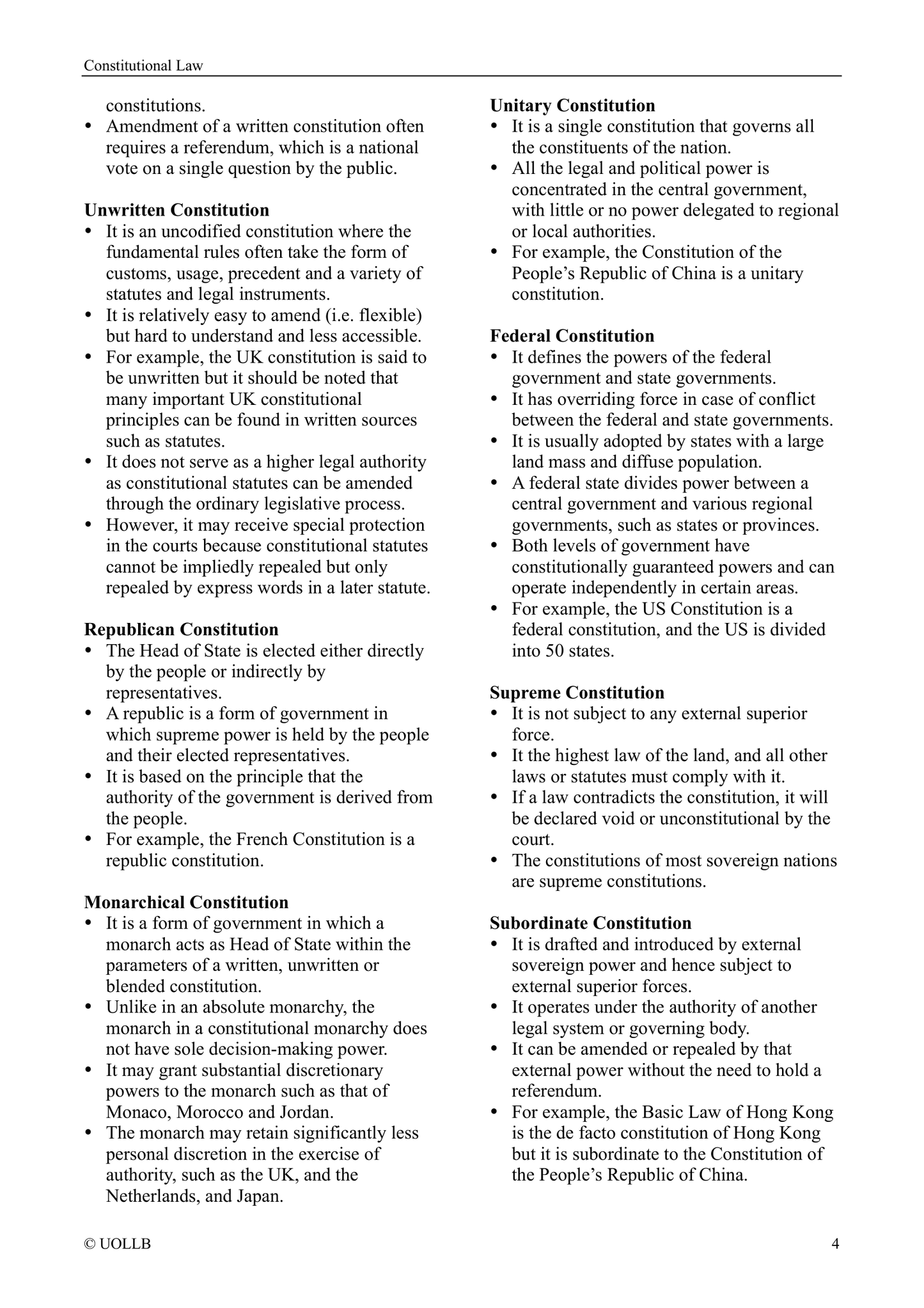 Constitutional Law