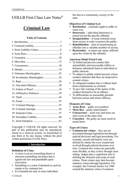 Criminal Law