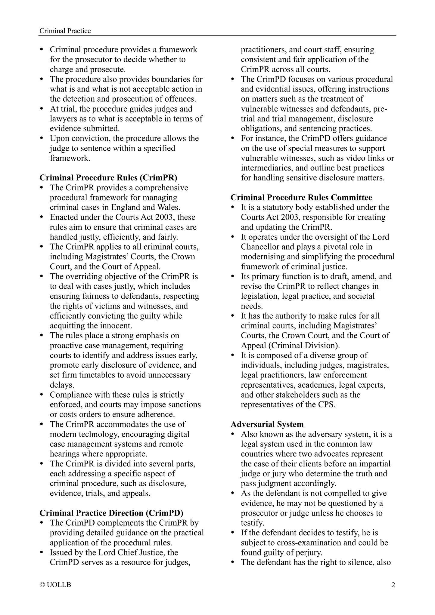 Criminal Practice