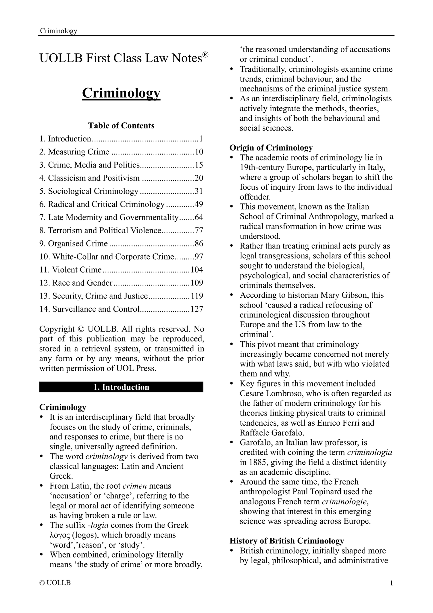 Criminology