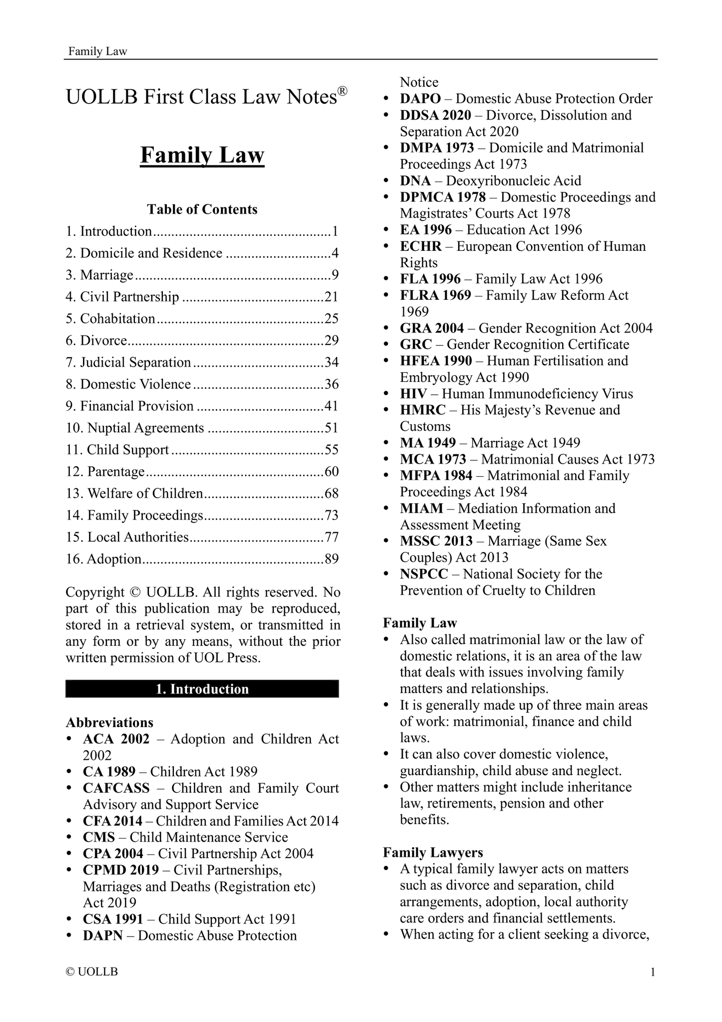 Family Law