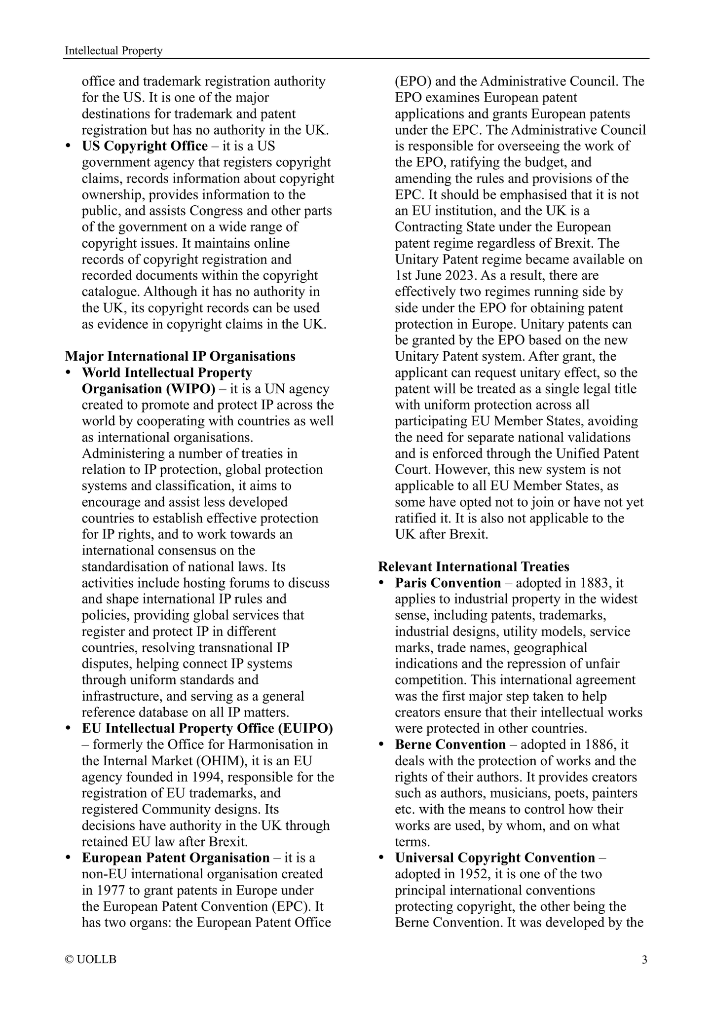 Intellectual Property Law