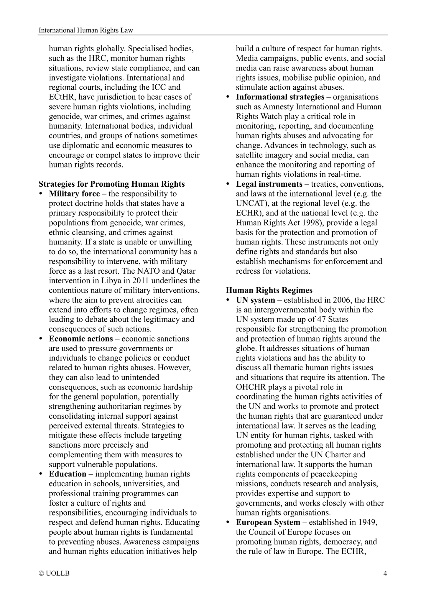 International Human Rights Law