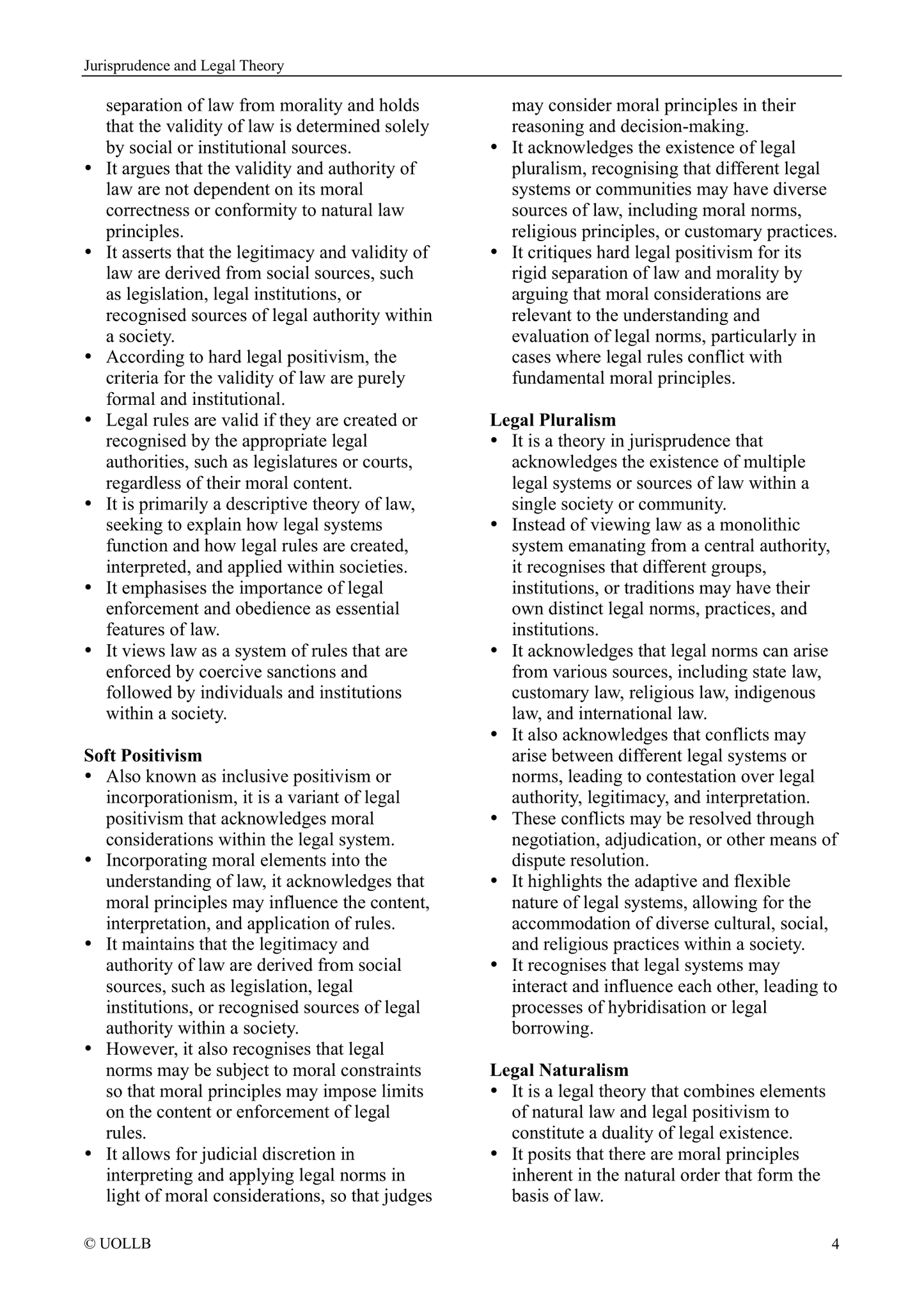 Jurisprudence and Legal Theory