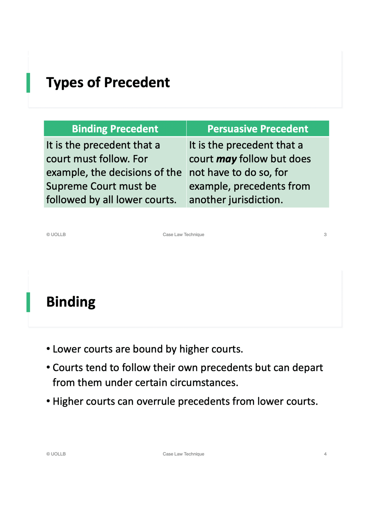 Case Law Technique