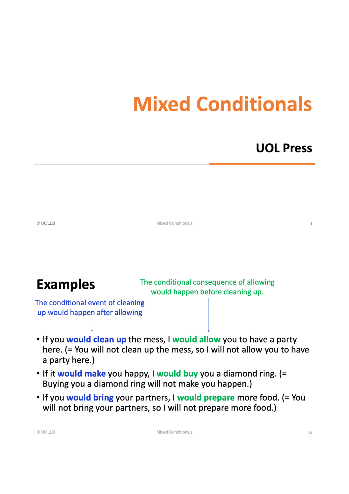 Mixed Conditionals