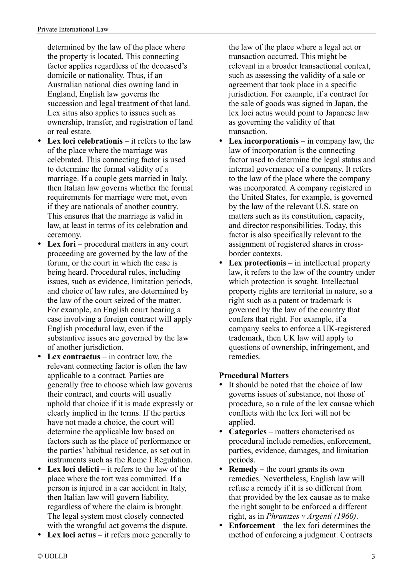 Private International Law