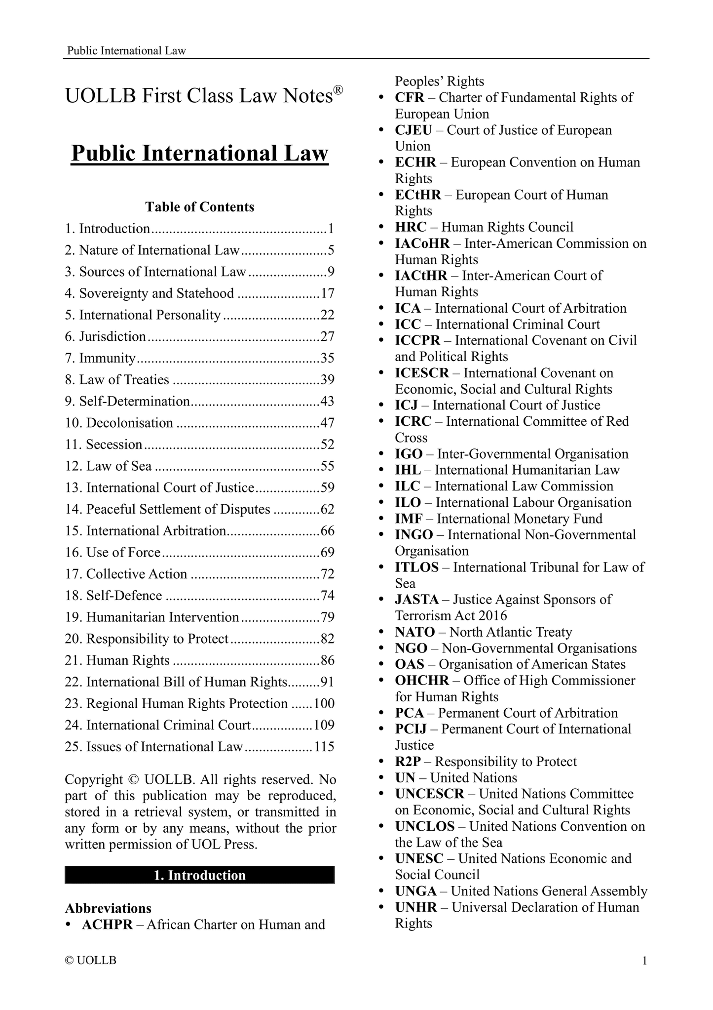 Public International Law