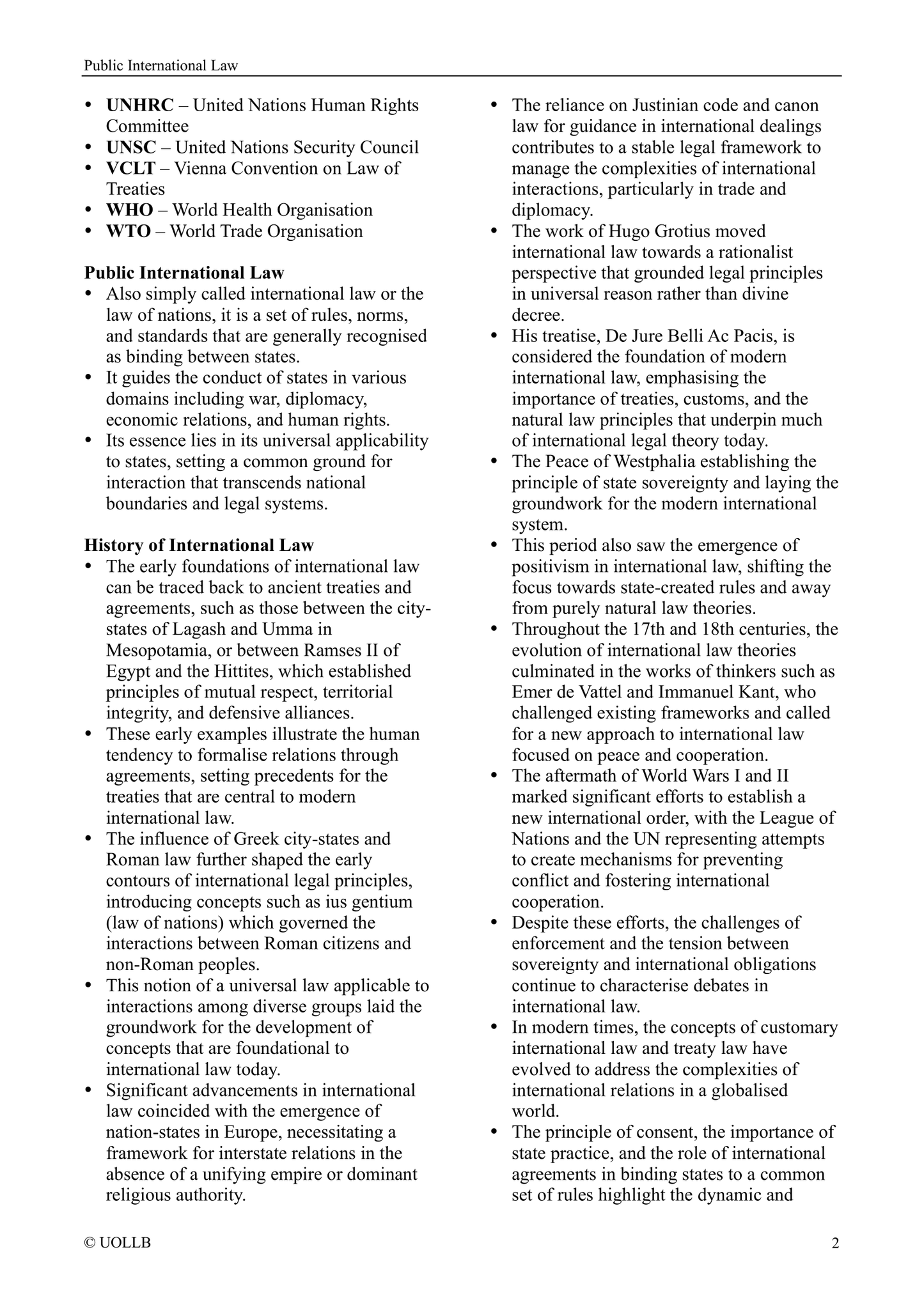 Public International Law