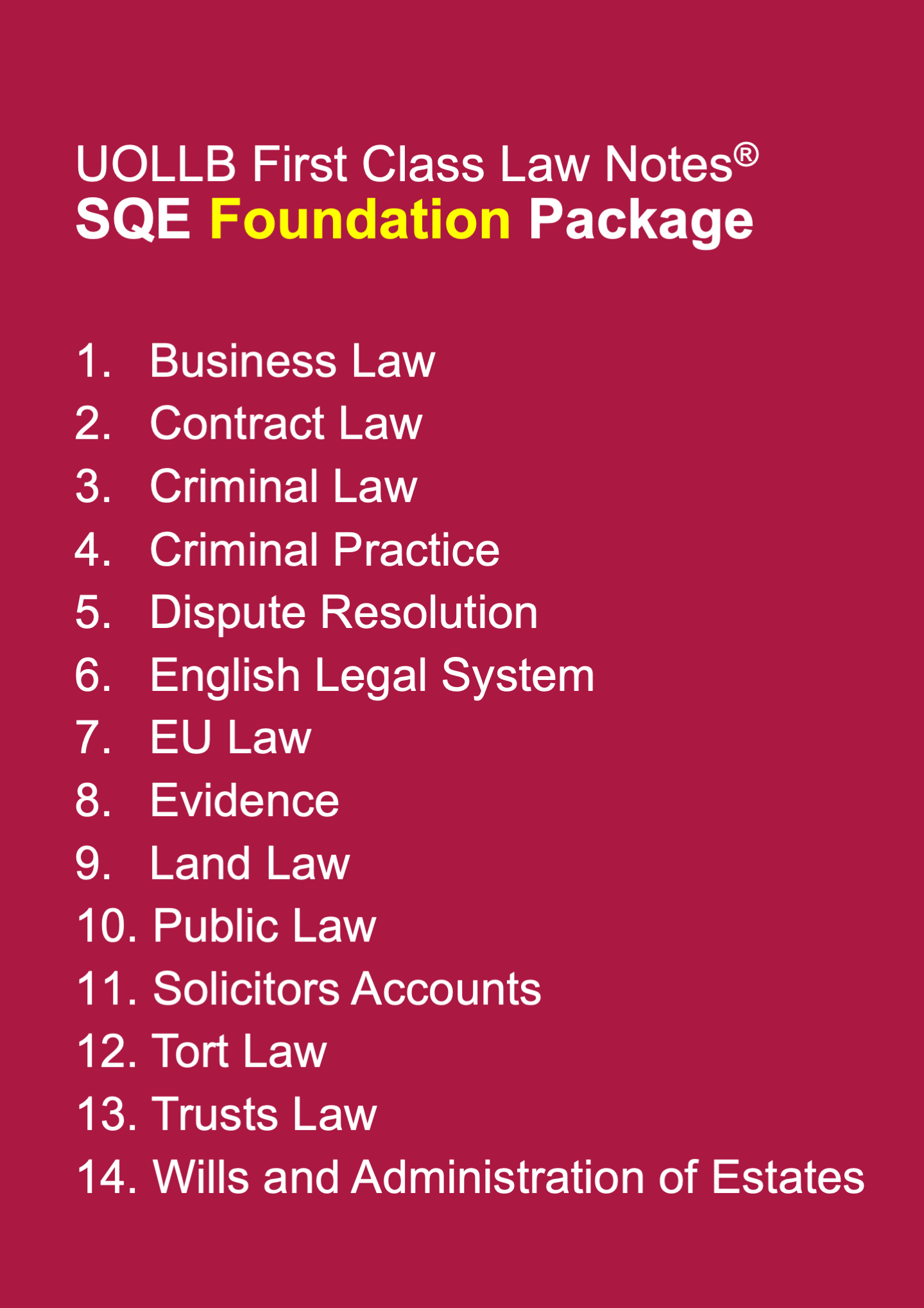 SQE Foundation Package