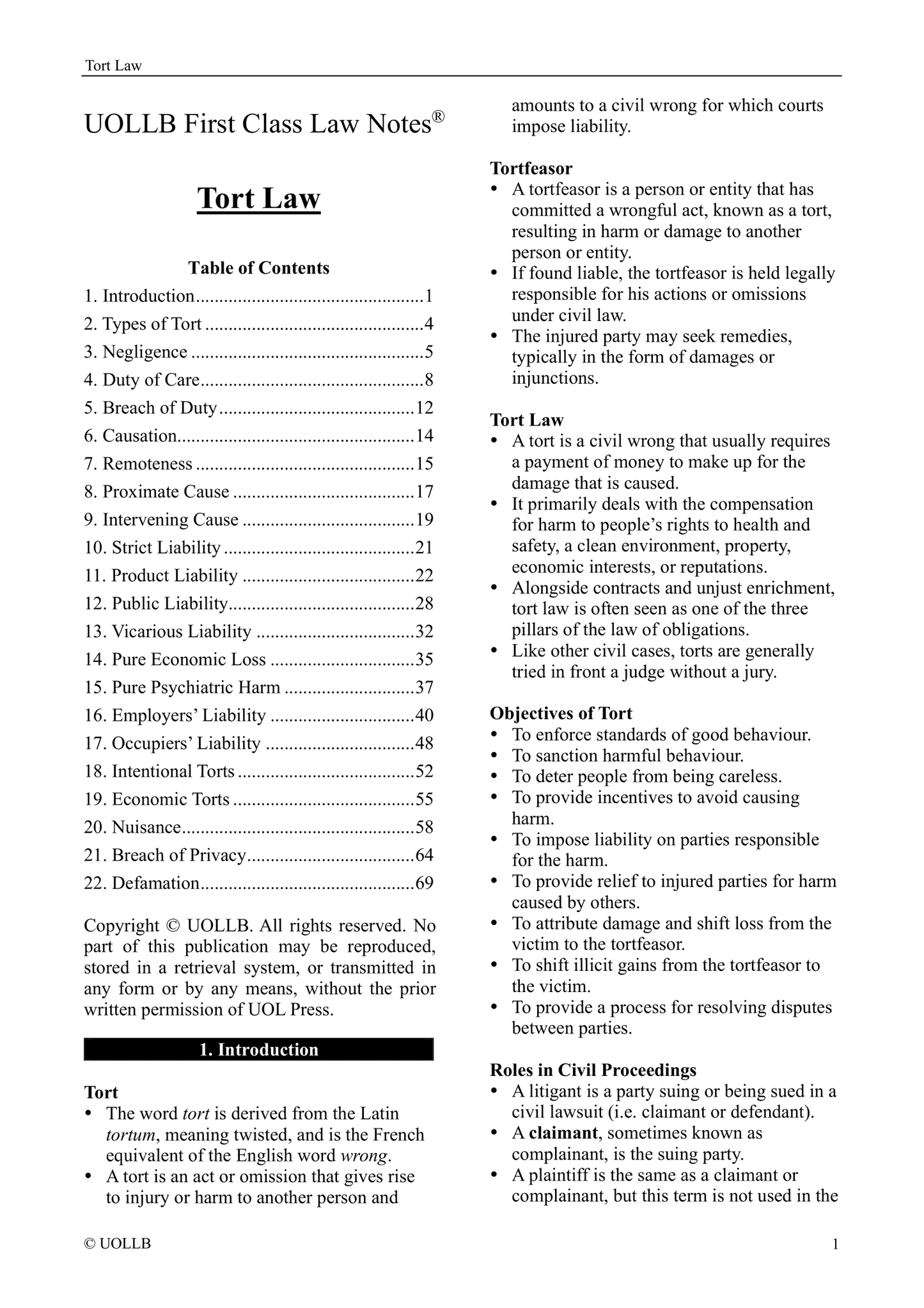 Tort Law