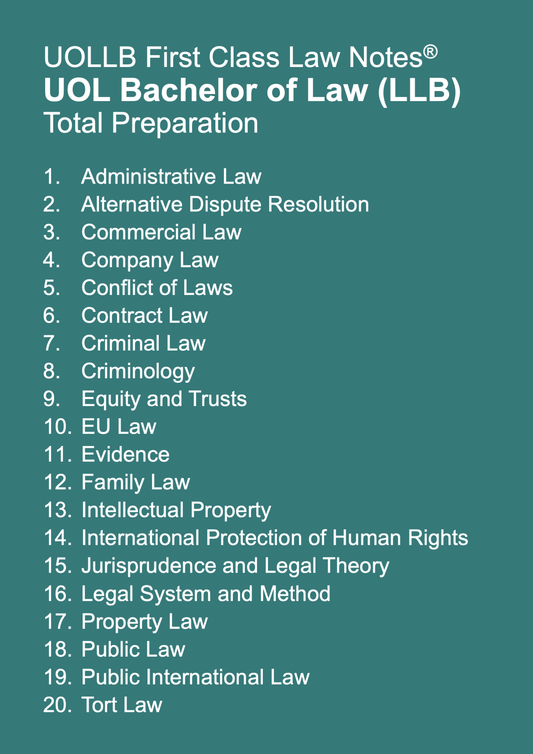 UOL Bachelor of Laws (LLB) Total Preparation