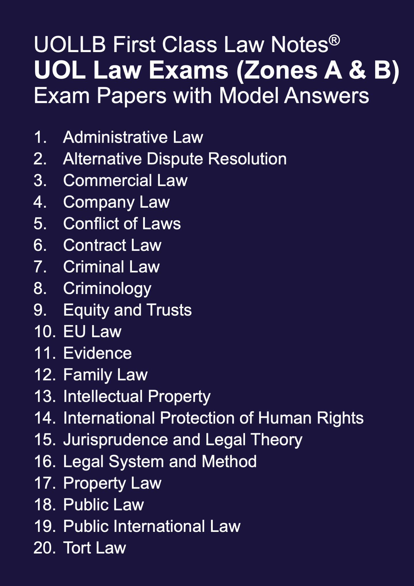 UOL Law Exam Papers