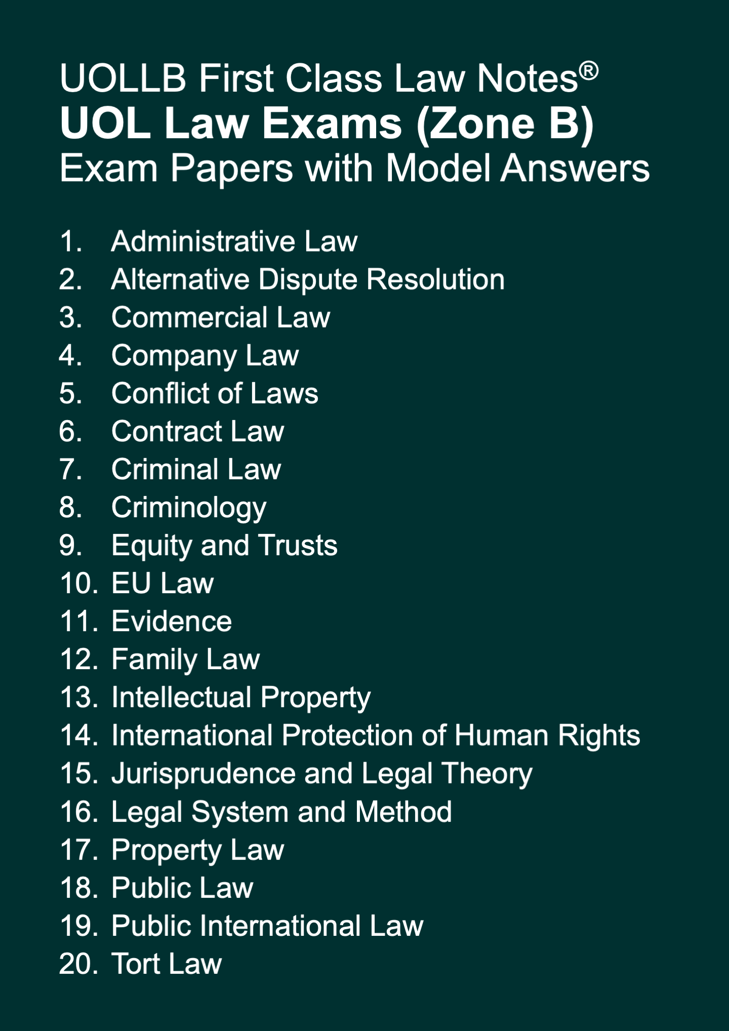 UOL Law Exam Papers