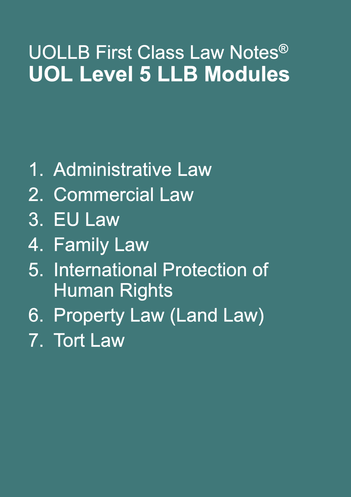 UOL Level 5 LLB Modules