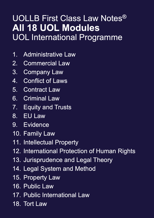 All 18 UOL Modules (UOL International Programme)