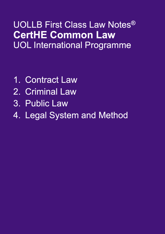 CertHE Common Law (UOL International Programme)