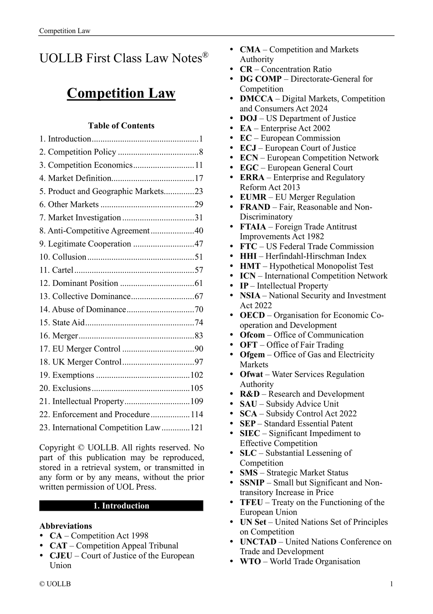 Competition Law