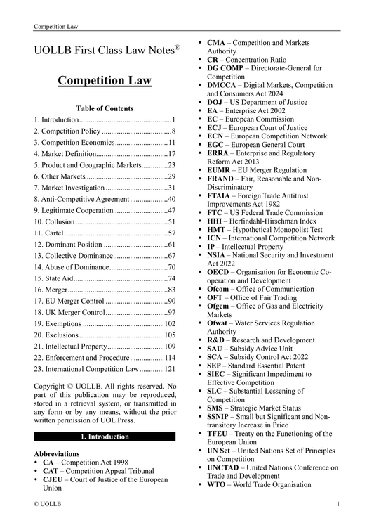 Competition Law