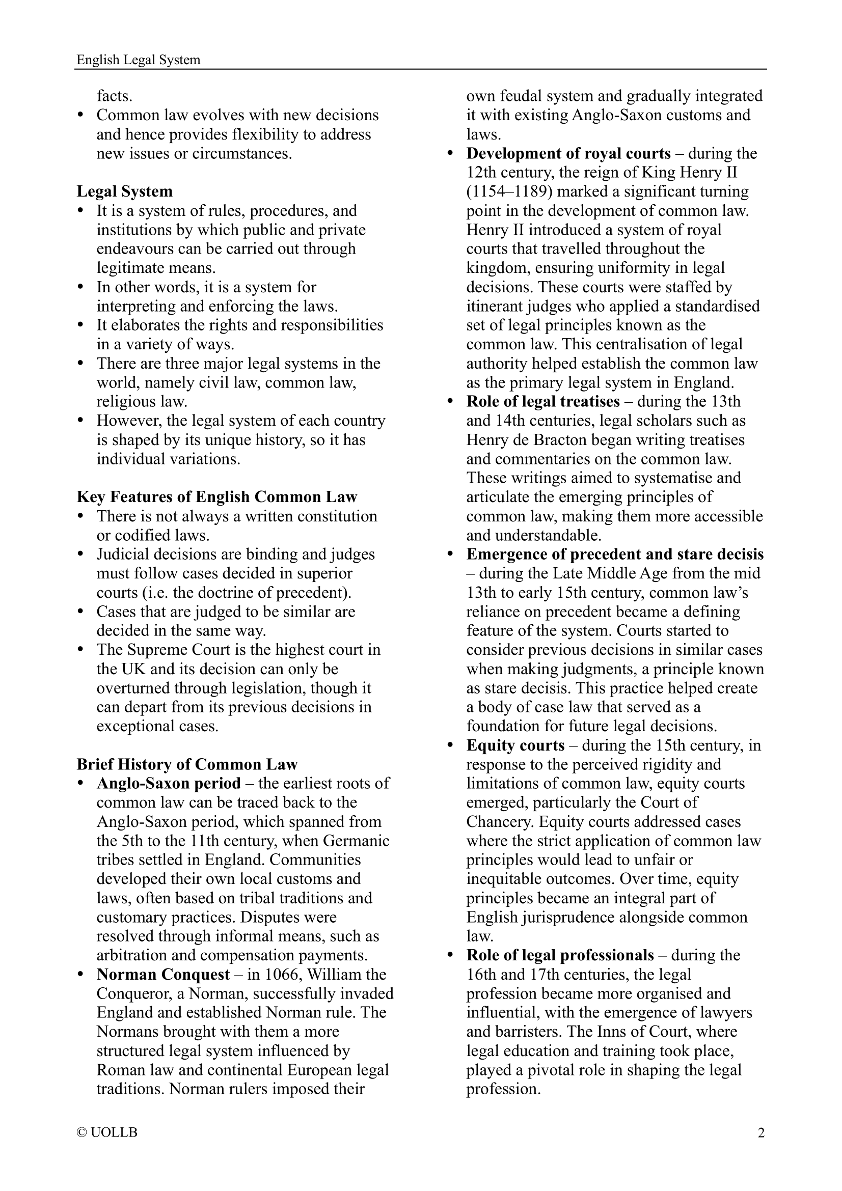 Common Law The Concept Of Stare Decisis Focuses Most On English