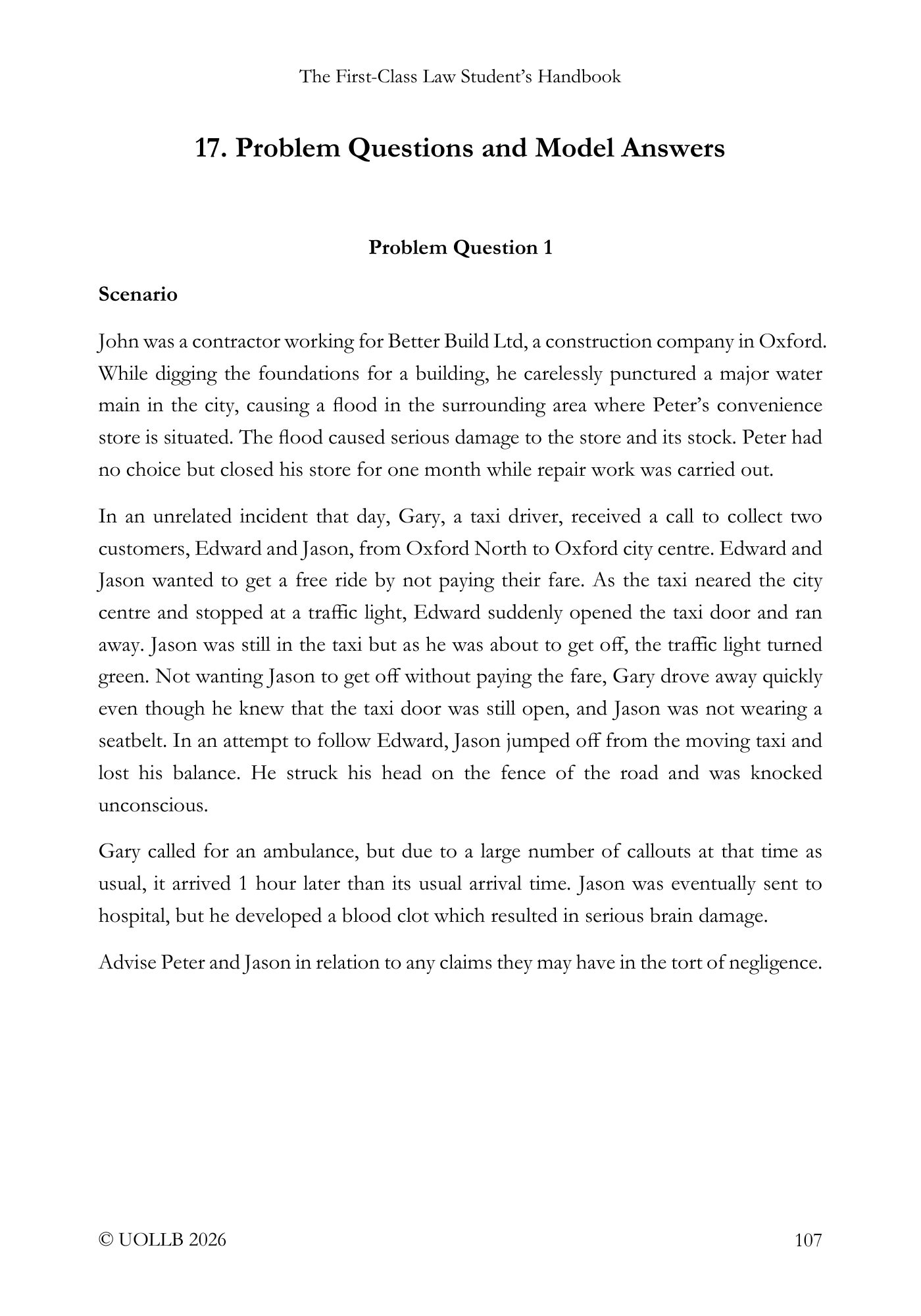 First Class Law Student's Handbook