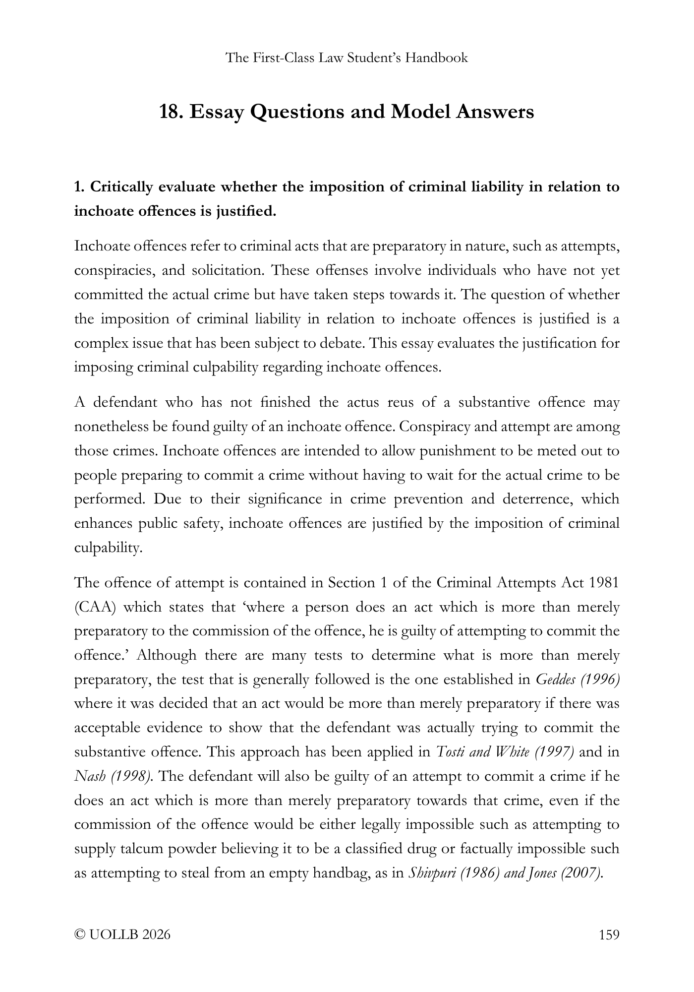 First Class Law Student's Handbook