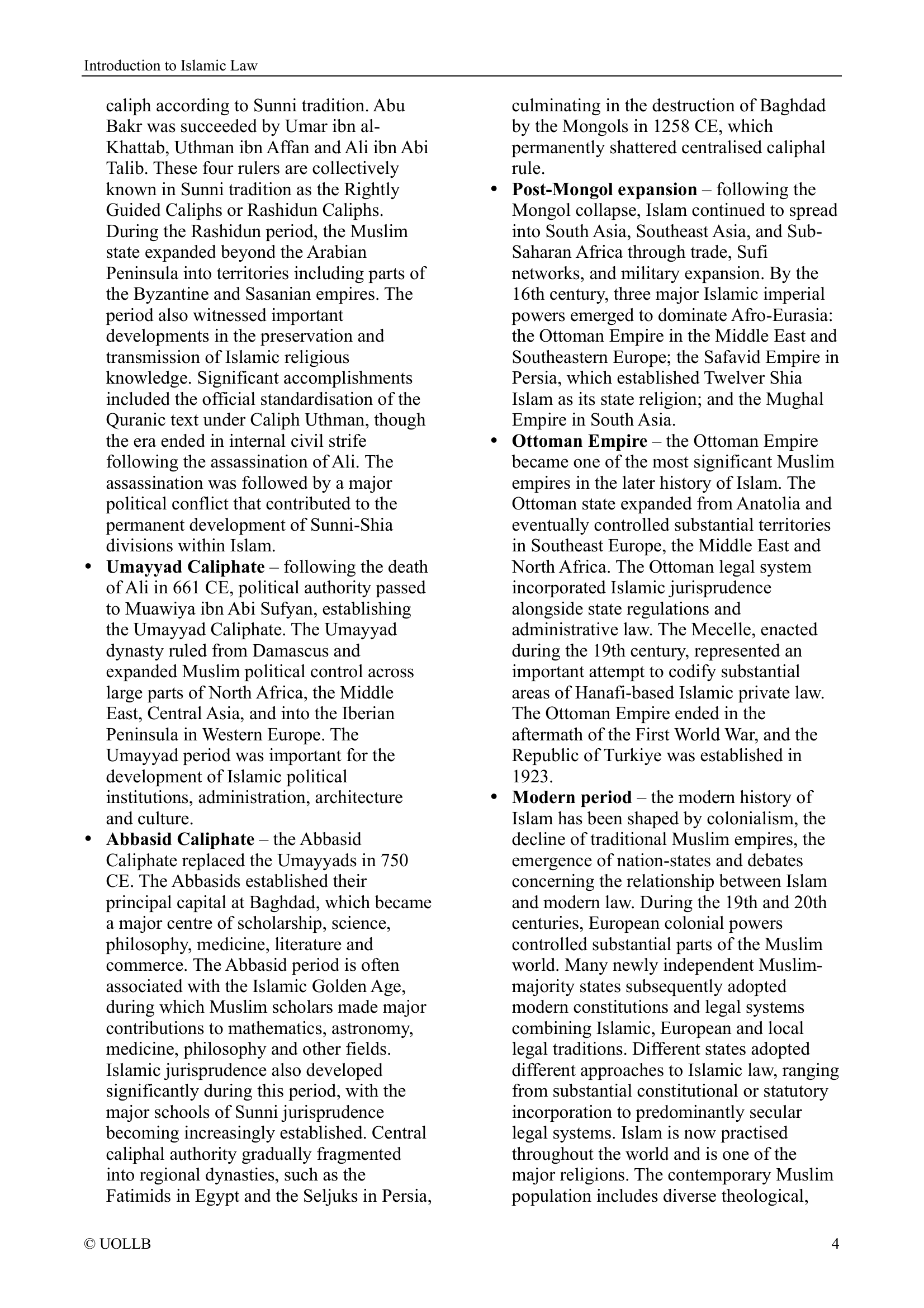 Introduction to Islamic Law