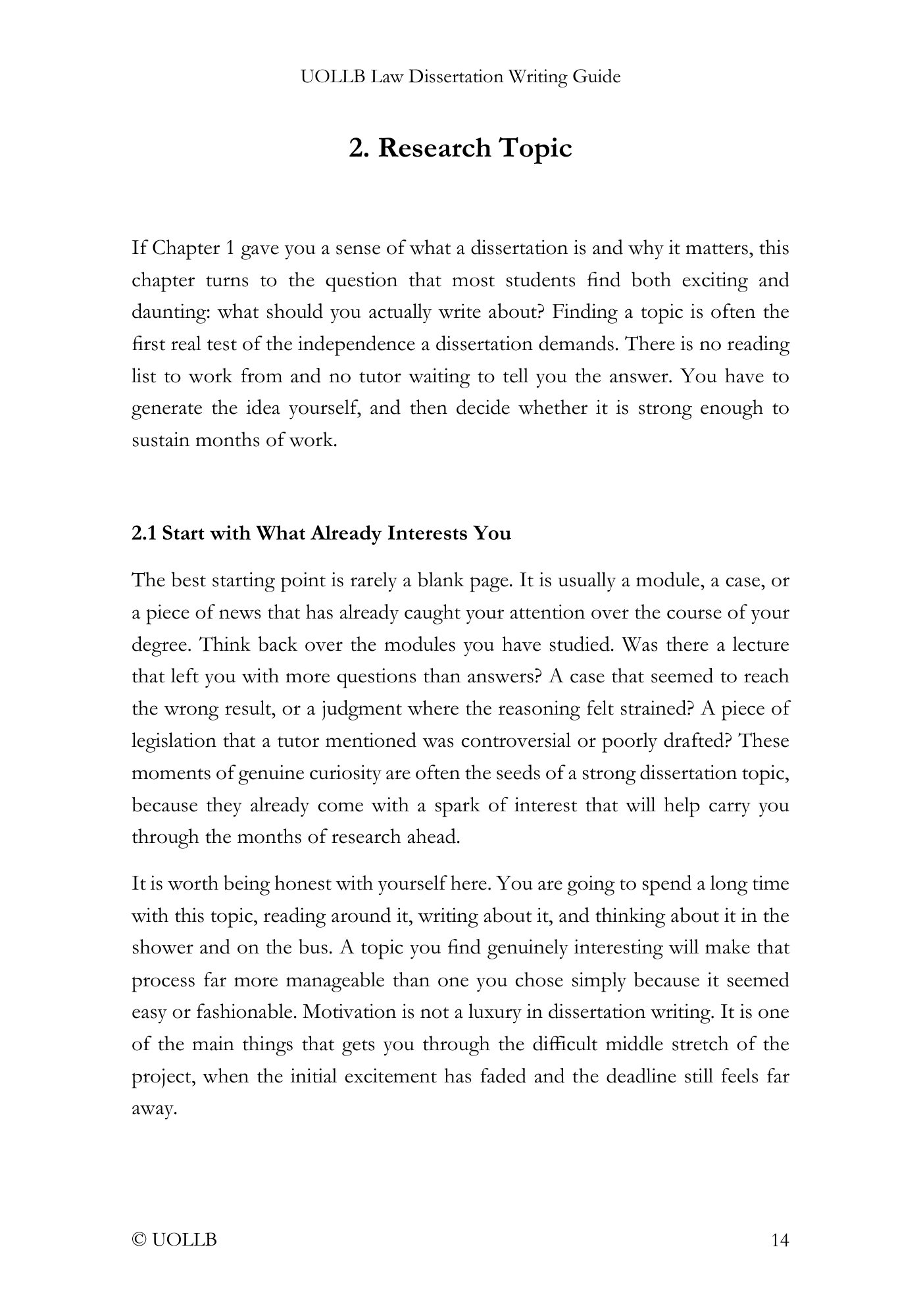 Law Dissertation Writing Guide