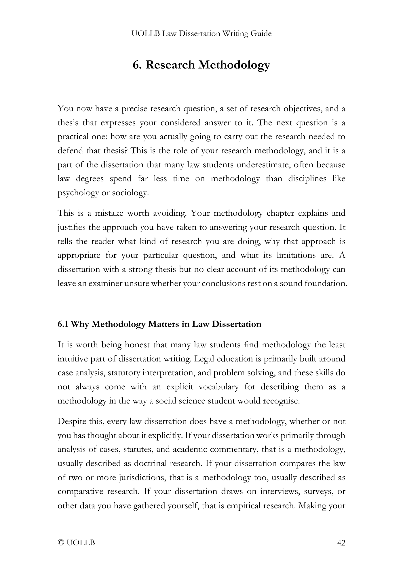 Law Dissertation Writing Guide