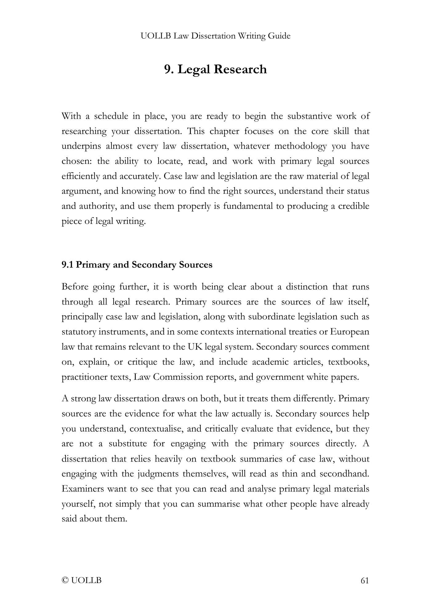 Law Dissertation Writing Guide