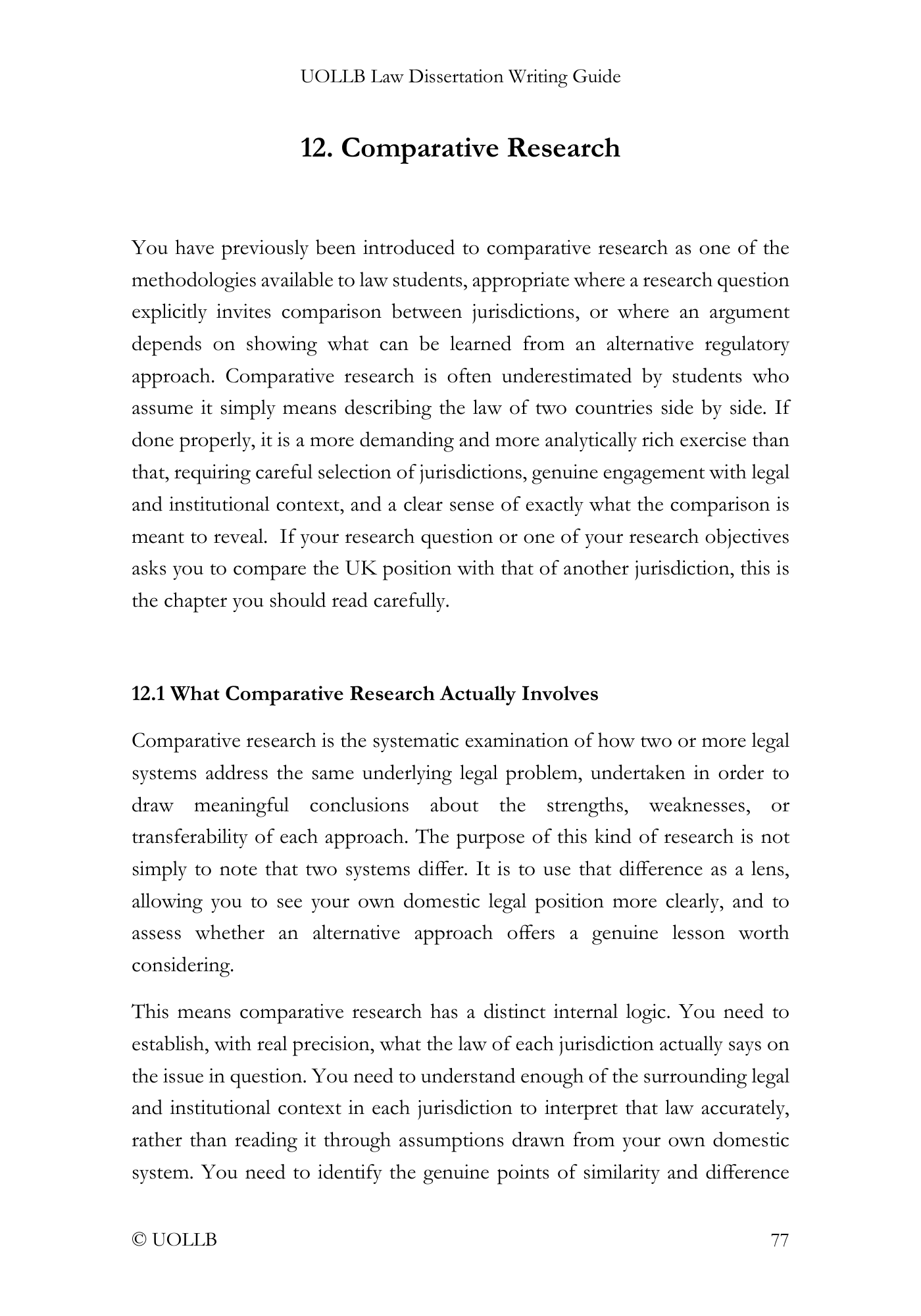 Law Dissertation Writing Guide