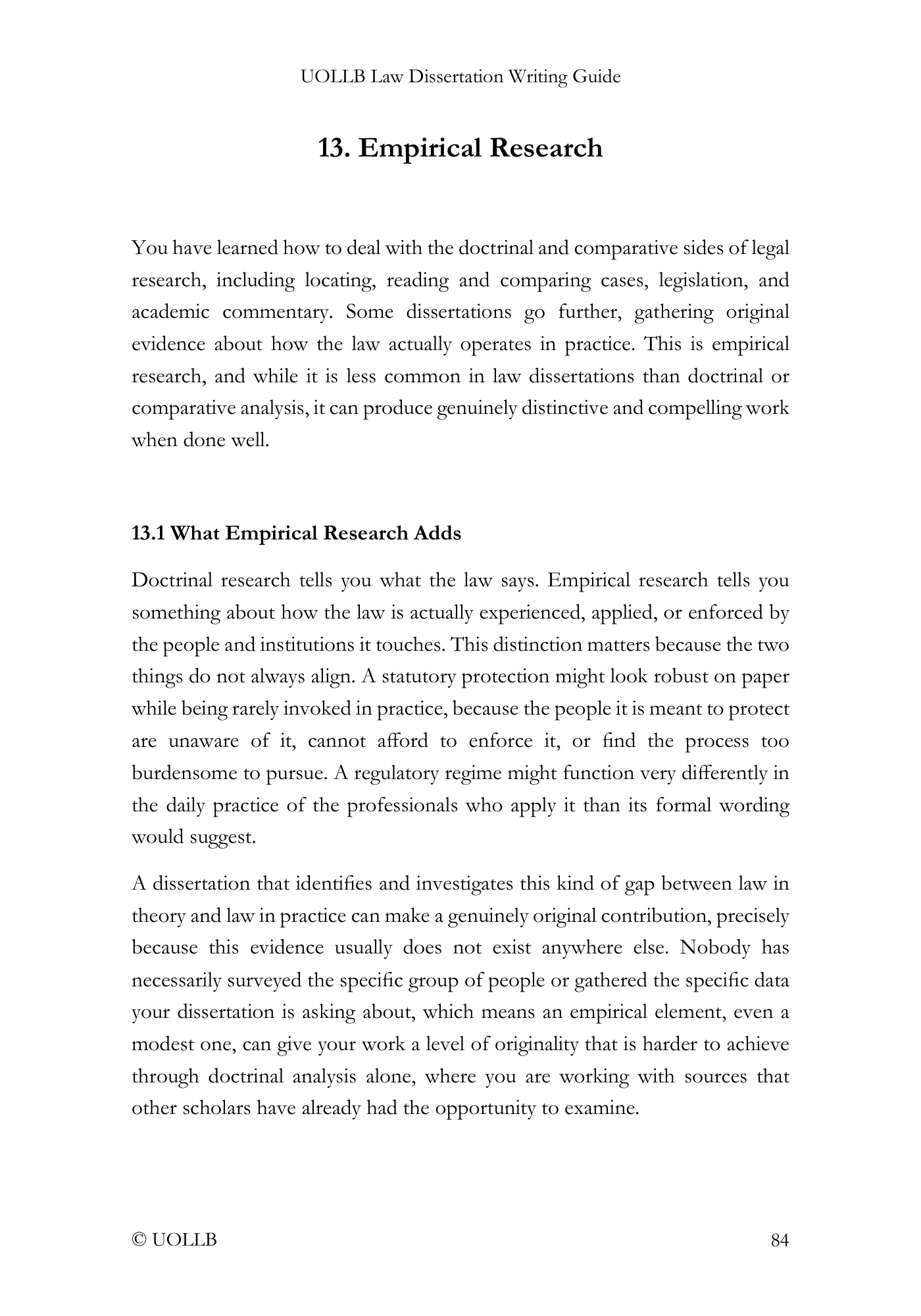 Law Dissertation Writing Guide