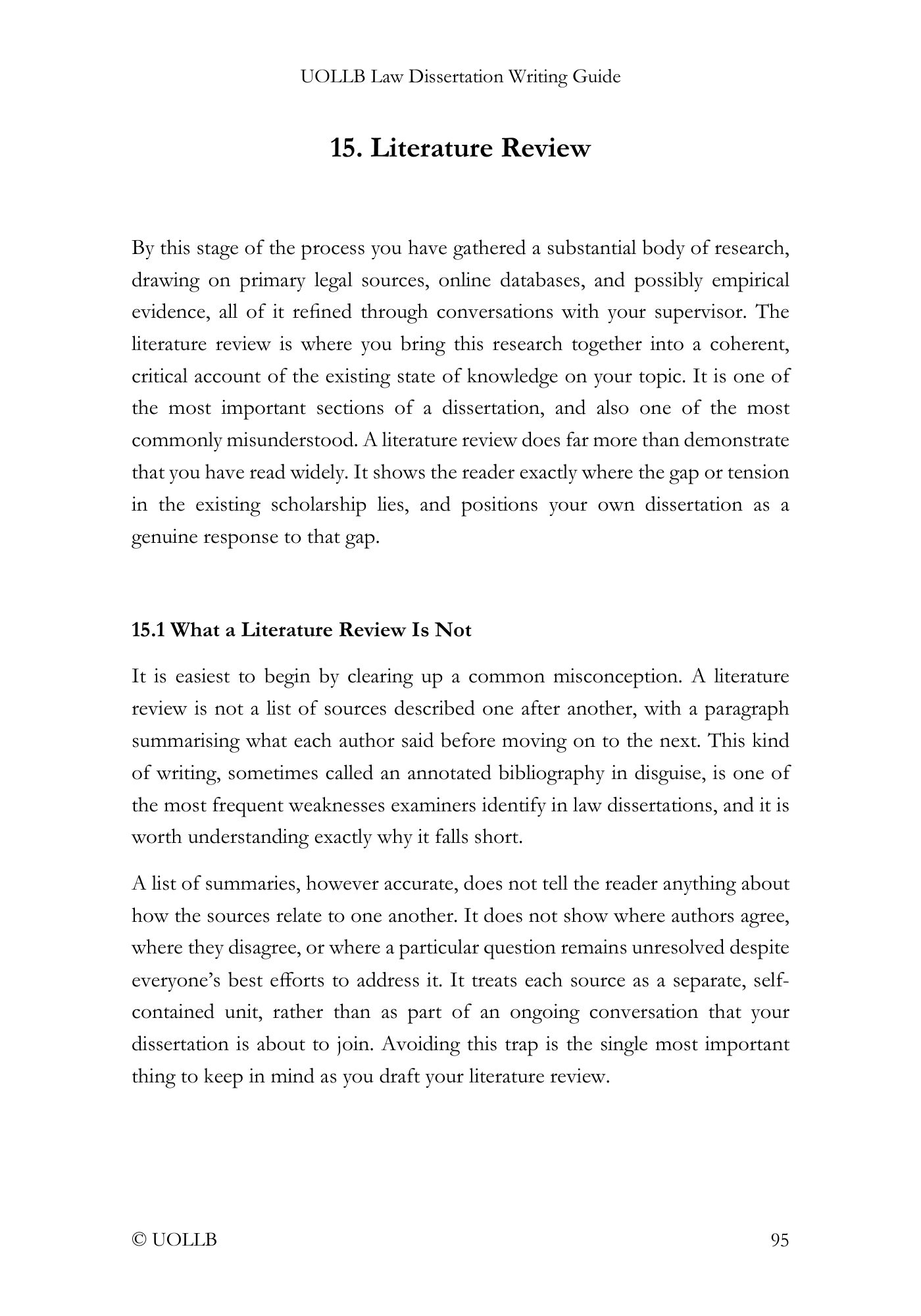 Law Dissertation Writing Guide