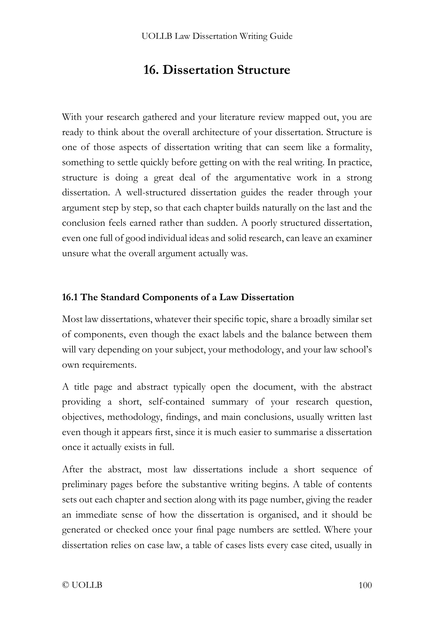 Law Dissertation Writing Guide