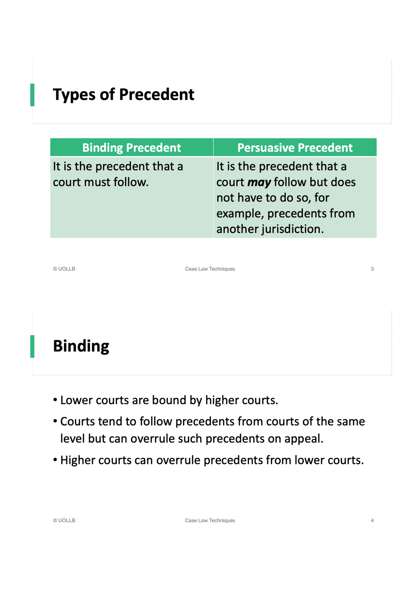 Case Law Technique