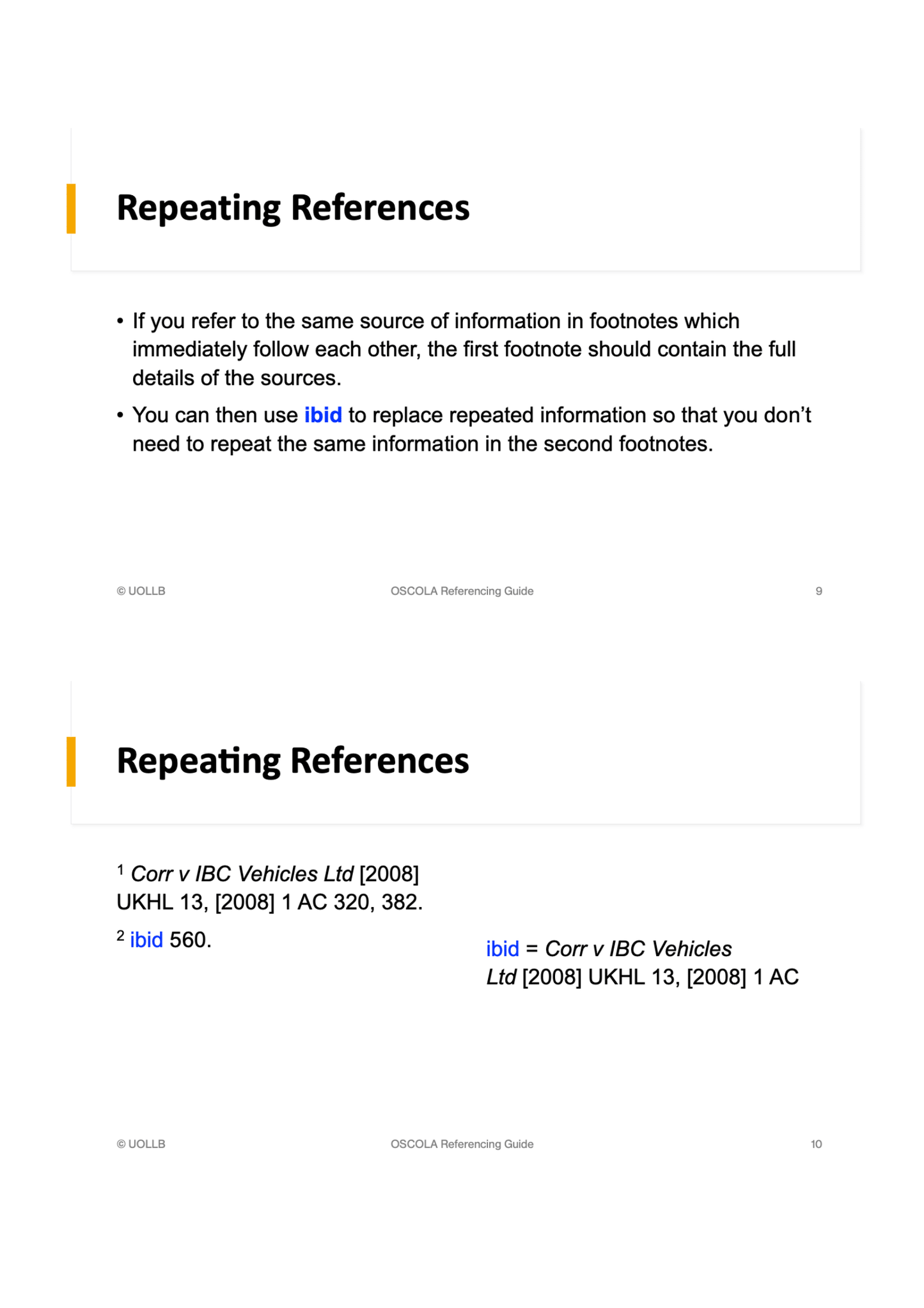 OSCOLA Referencing Guide