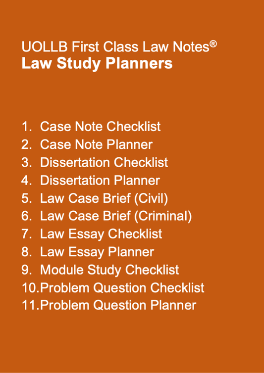 Law Study Planner