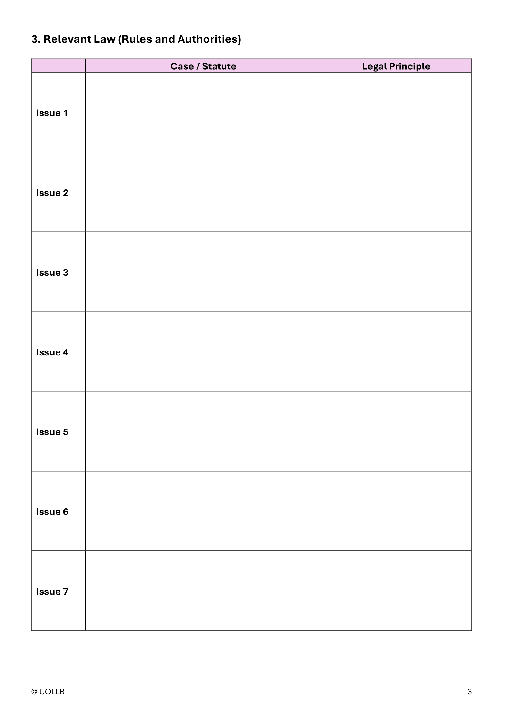 Law Study Planner