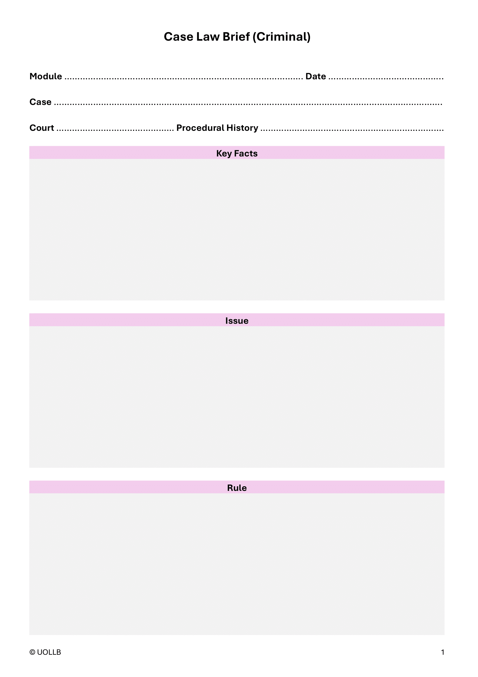 Law Study Planner