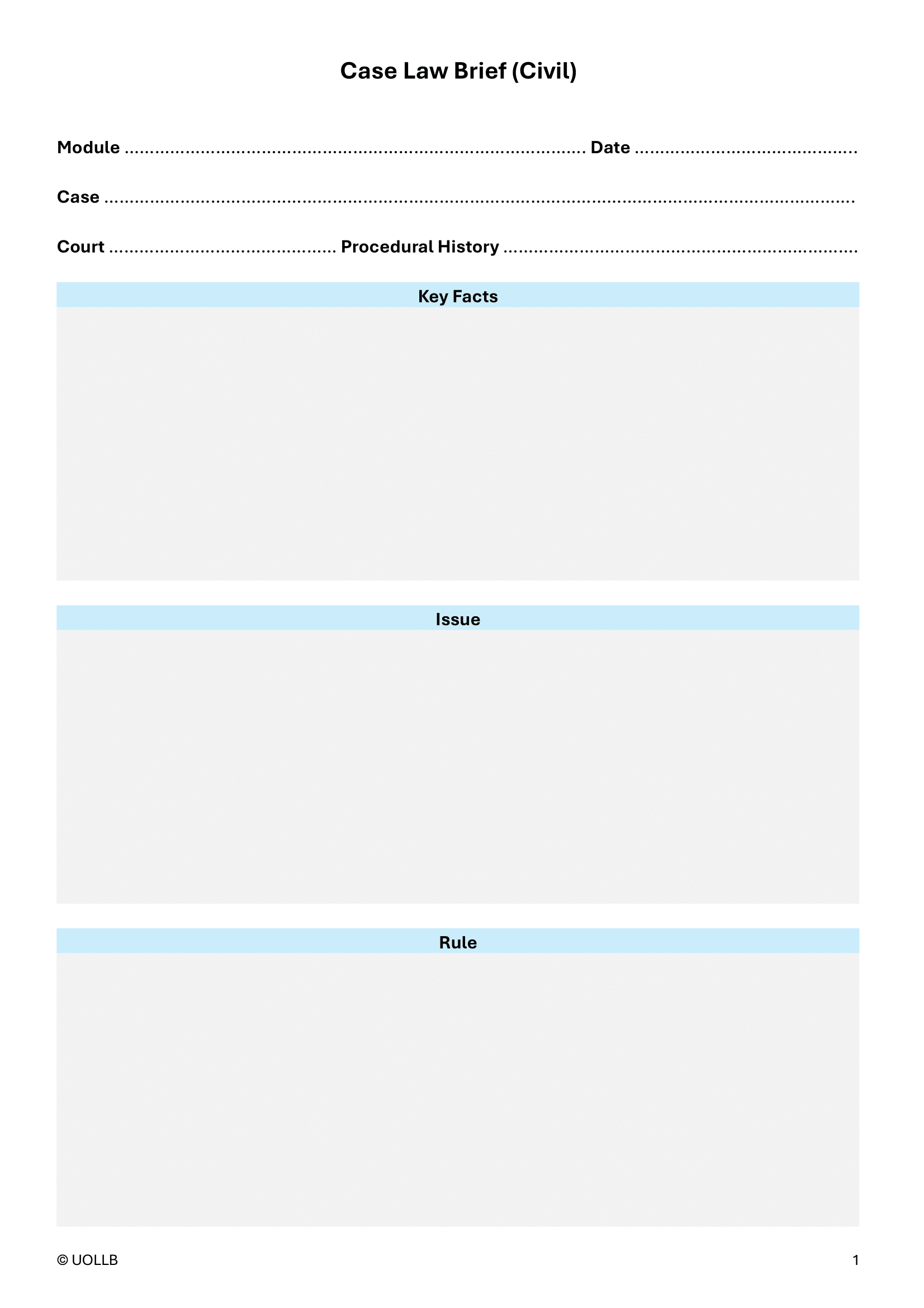 Law Study Planner