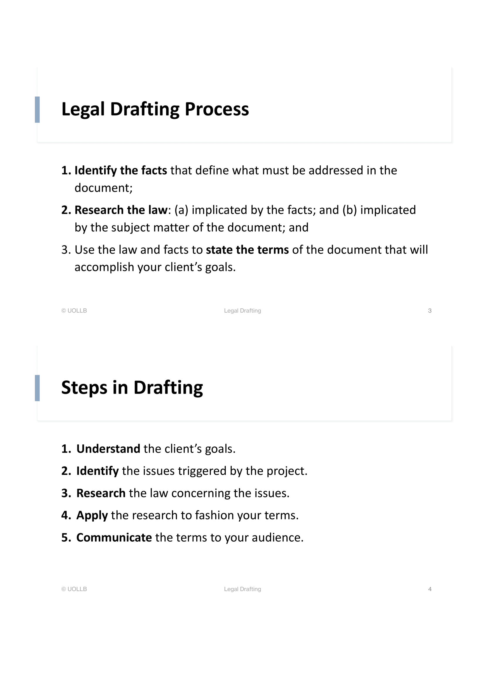 Legal English and Writing