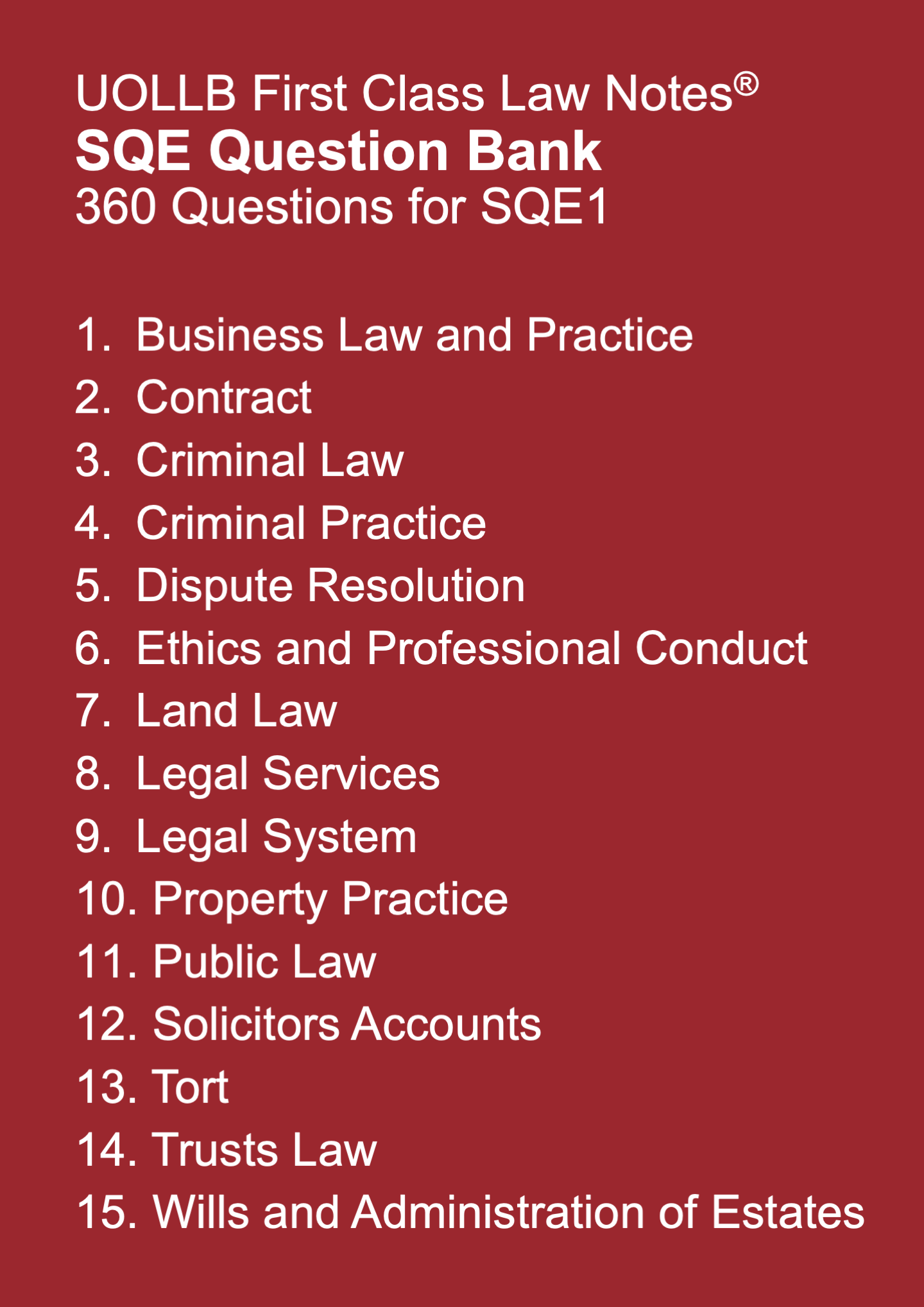 SQE Question Bank