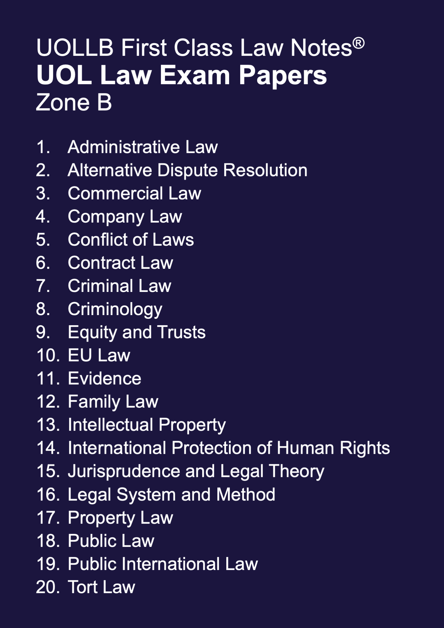 UOL Law Exam Papers